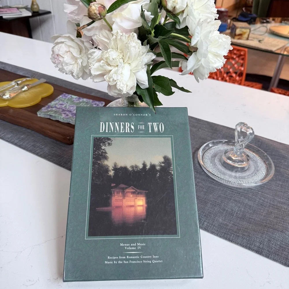 Vintage Dinners for Two Sharon O'Connor Complete Box Set Cookbook, Cassette Tape